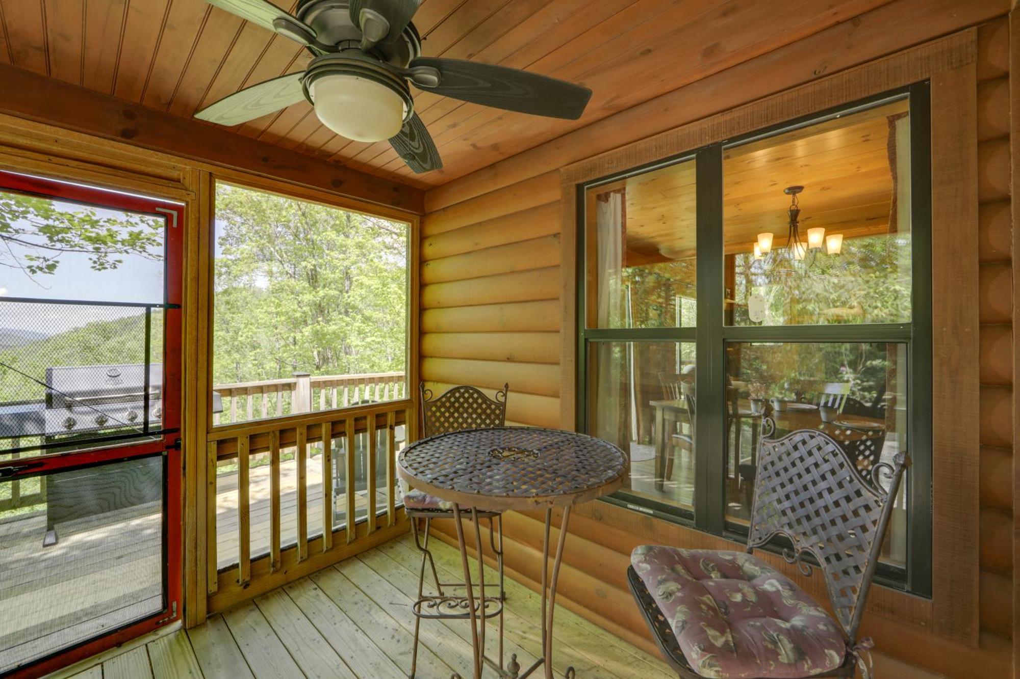 Bryson City Cabin With Hot Tub And Mountain Views! Exteriör bild